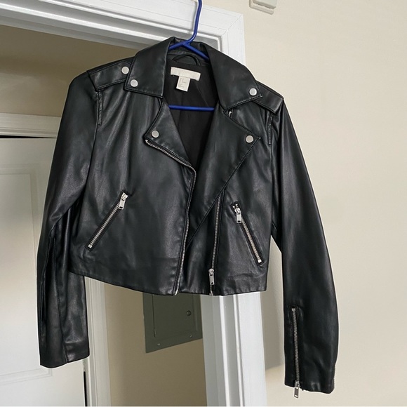 H&M Jackets & Blazers - h&m leather jacket